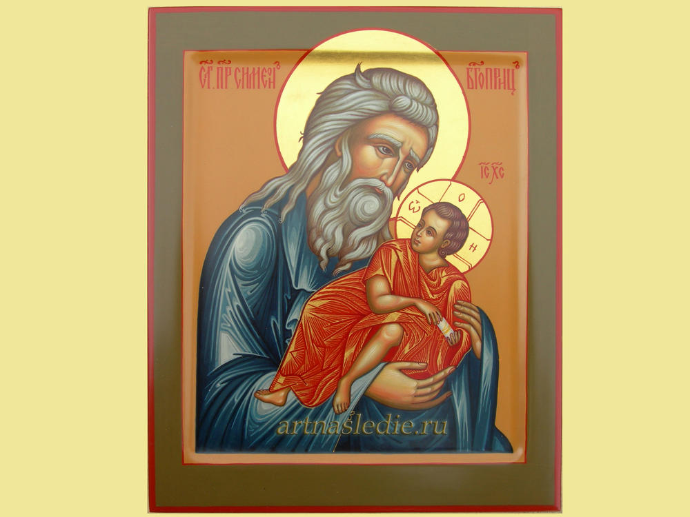 Икона Симеон Богоприимец Святой Праведный Арт.0873