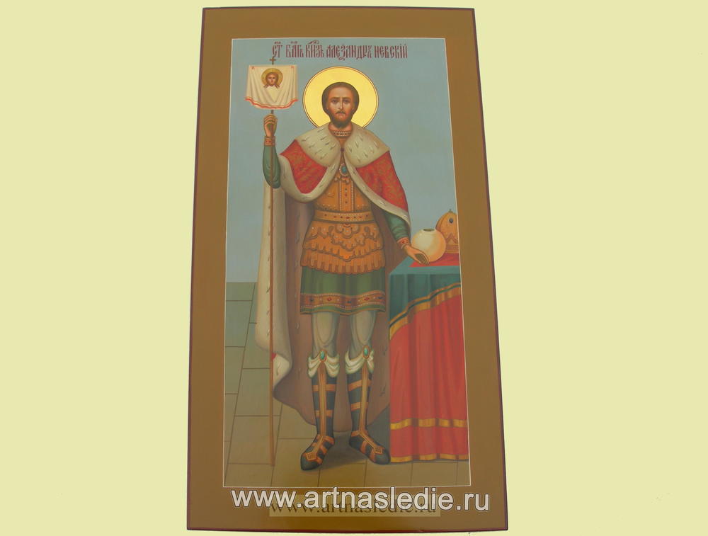 Икона Александр Невский Святой Благоверный Князь Арт.0127
