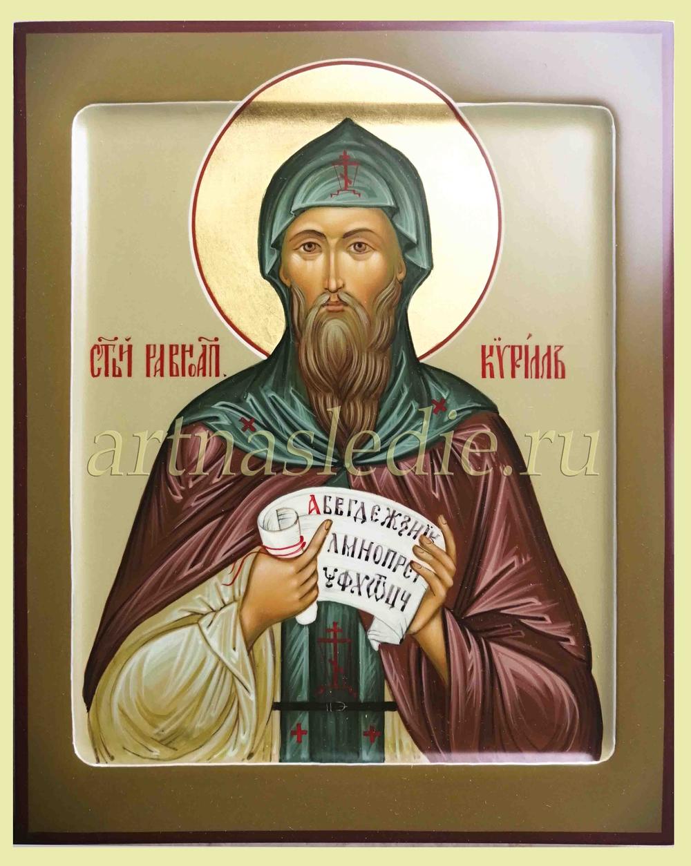 Икона Кирилл Святой Равноапостольный Арт.2548