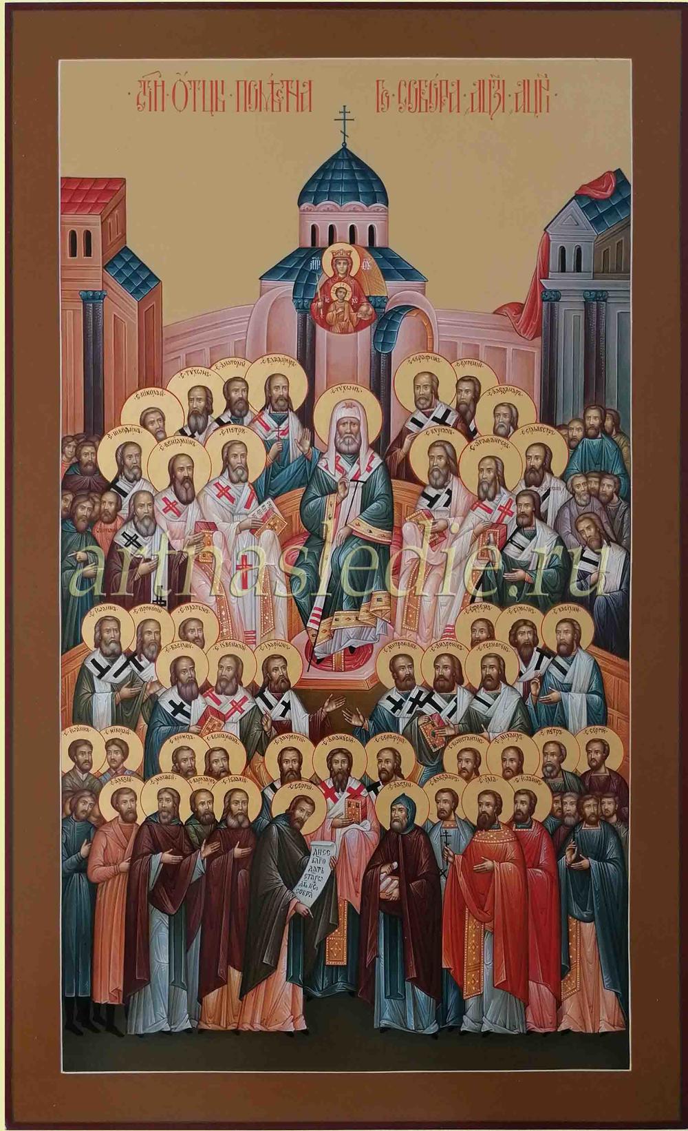Икона Святые отцы поместного собора арт. 2483