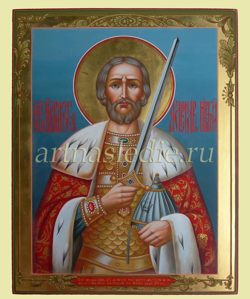 Икона Александр Невский святой благоверный князь Арт.0582