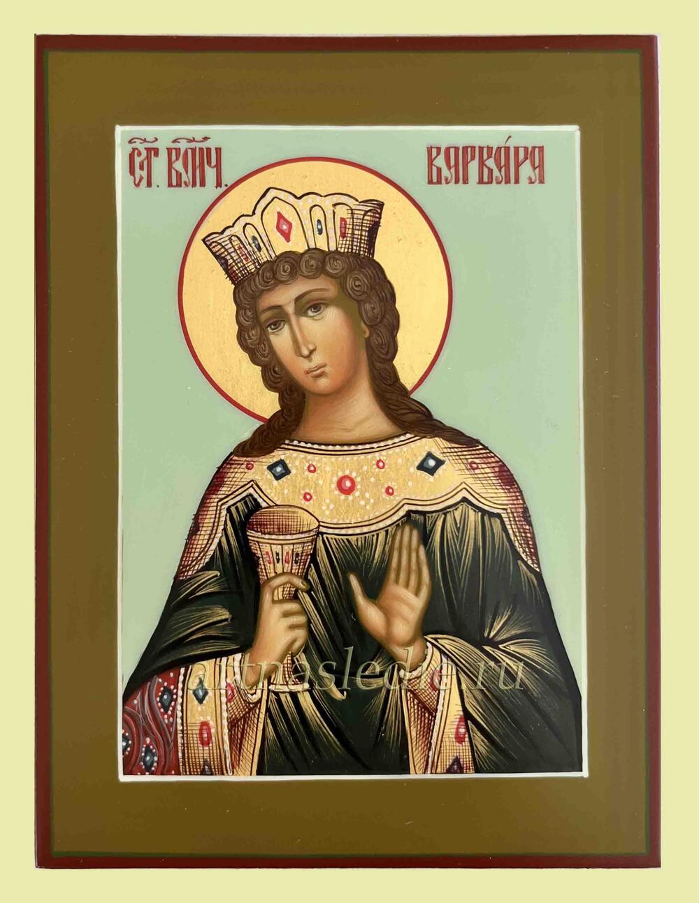 Икона Варвара Илиопольская Святая Великомученица Арт.3311