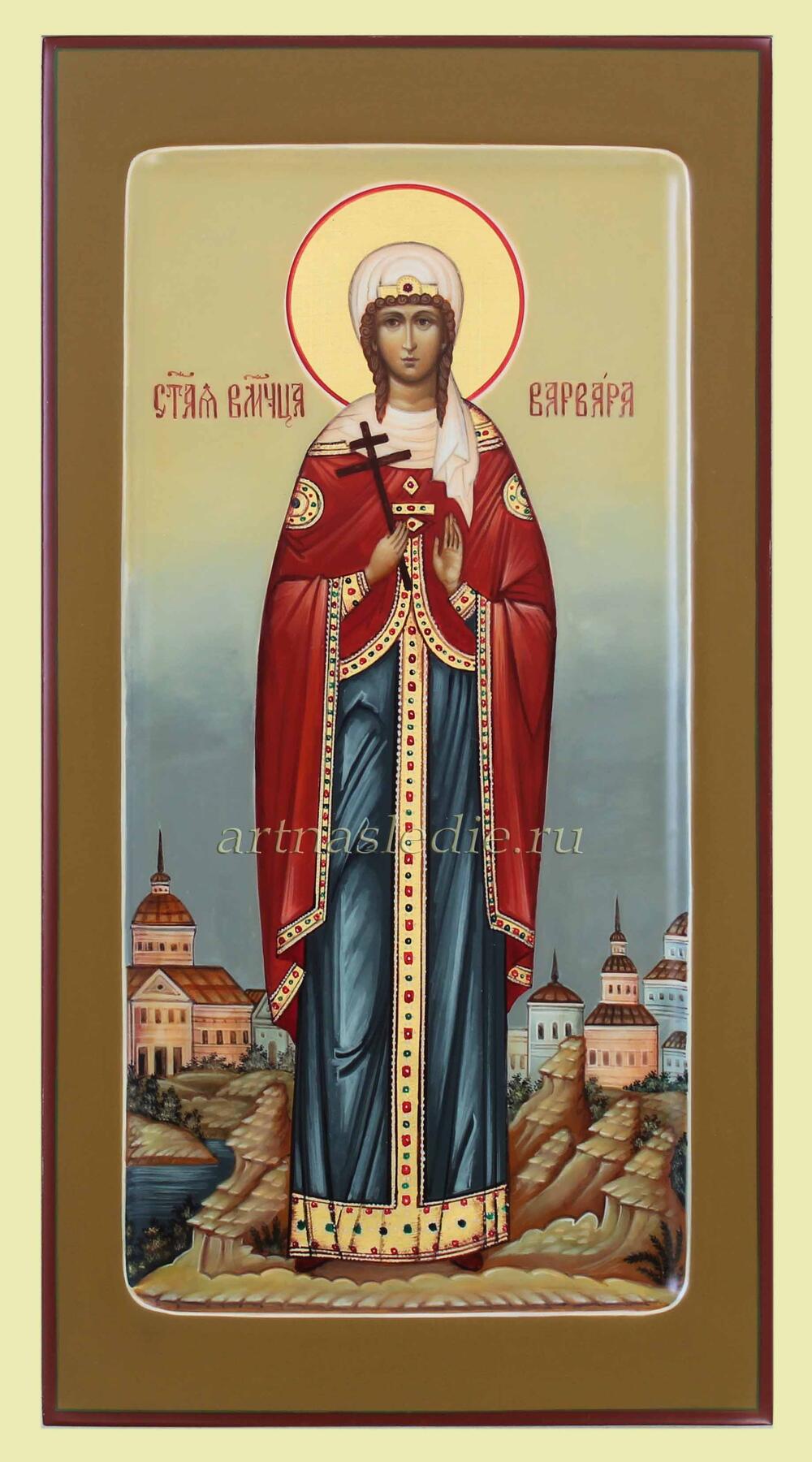 Икона Варвара Илиопольская Святая Великомученица Арт.1818