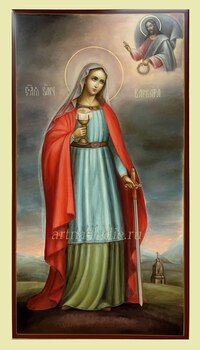 Икона Варвара Илиопольская Святая Великомученица Арт.3229