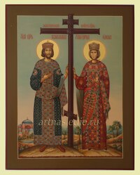 Икона Константин и Елена Святые Равноапостольные Арт.2428