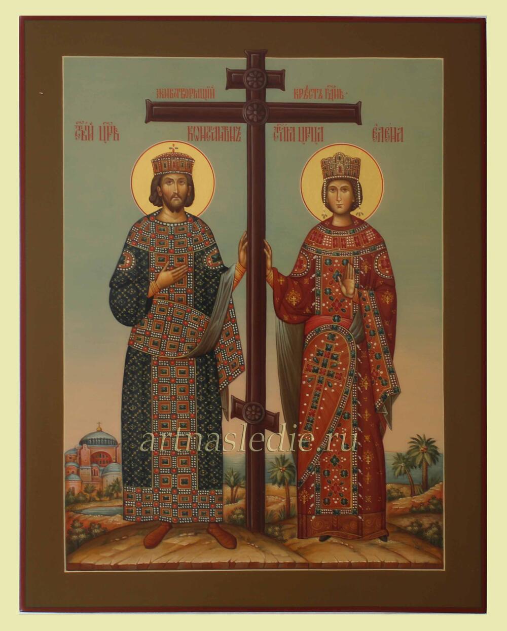 Икона Константин и Елена Святые Равноапостольные Арт.2428