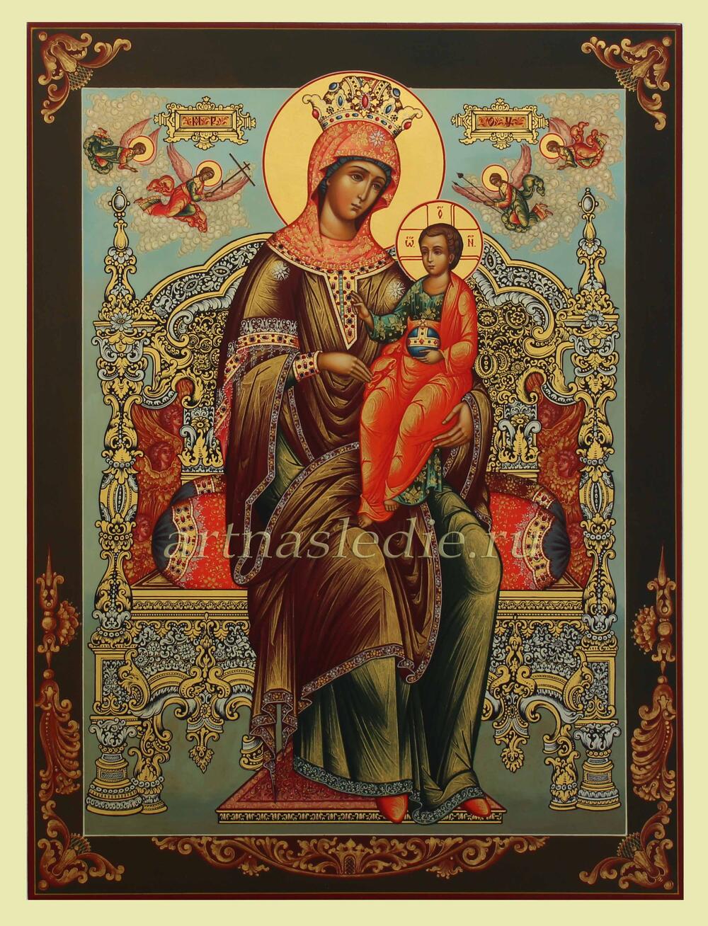 Икона Божия Матерь На Престоле ( Богородица На Троне ) Арт.1528