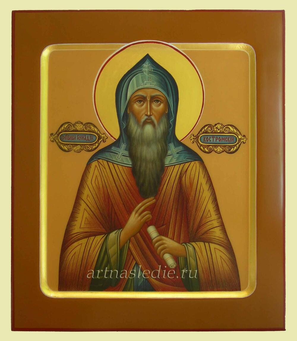 Икона Геннадий Костромской Преподрбный Арт. 0219