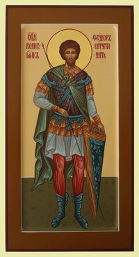 Икона Феодор ( Фёдор ) Стратилат Гераклийский Святой Великомученик Арт.1581