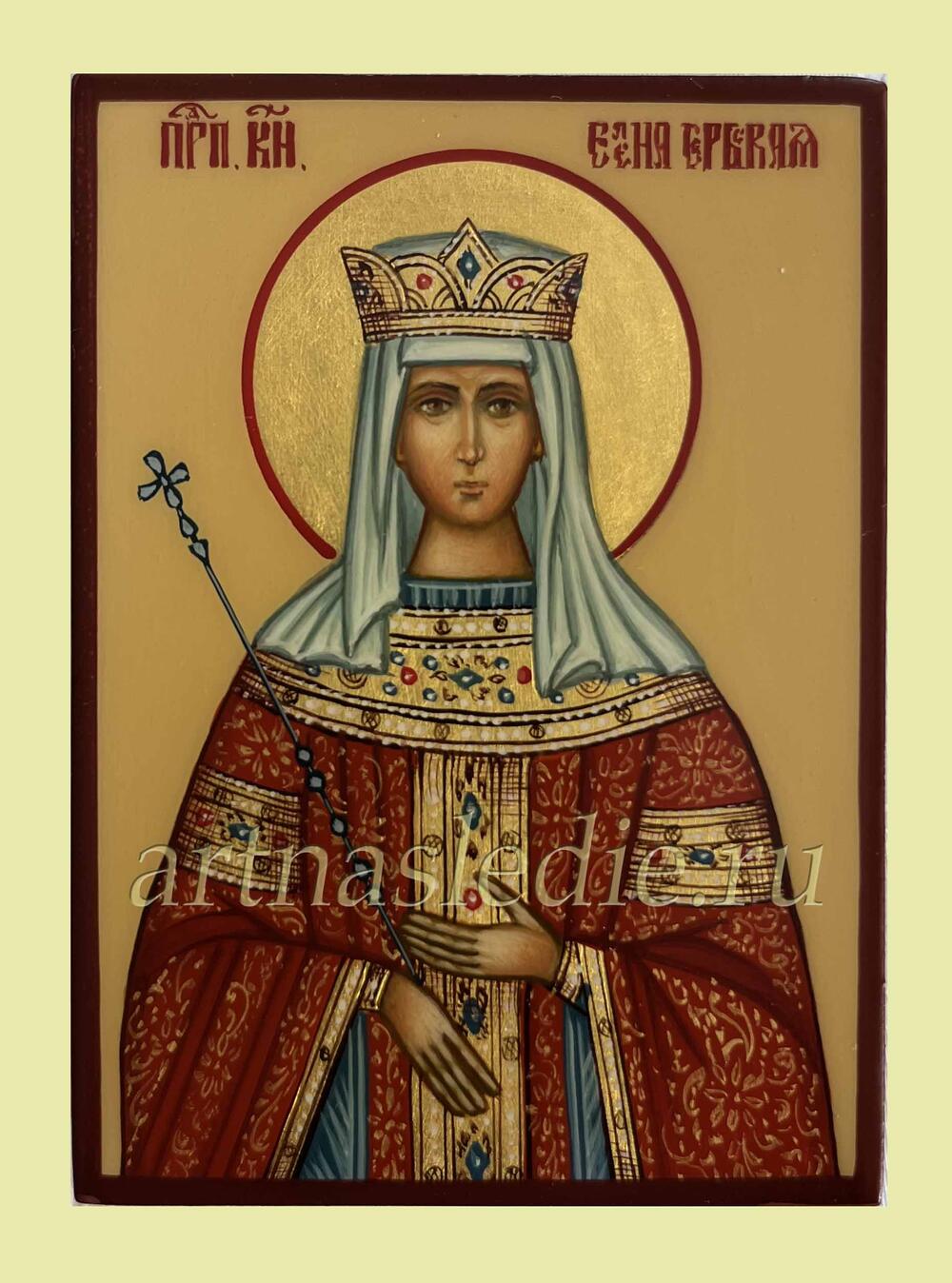 Икона Елена Сербская Святая Преподобная Королева Арт.3787