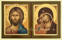Икона Венчальная Пара Господь Вседержитель и Игоревская Богородица Арт.3378