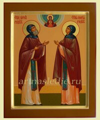 Икона Кирилл и Мария Радонежский Арт.2442