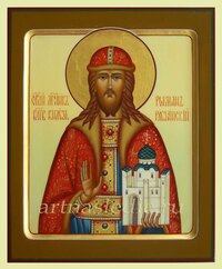 Икона Роман Рязанский Святой Благоверный Князь Арт.1404