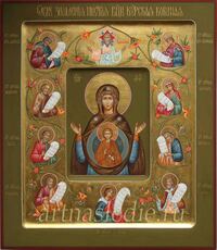 Икона Знамение Курская-Коренная Образ Пресвятой Богородицы Арт.1398