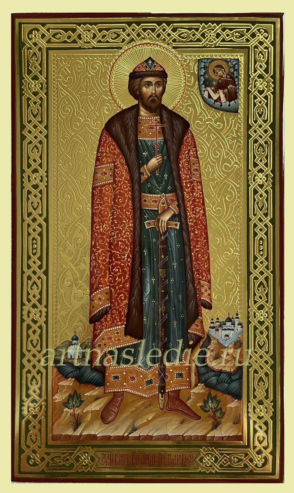 Икона Андрей Боголюбский Благоверный Князь Арт.4464