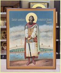 Икона Довмонт (Тимофей) Псковский Благоверный Князь Арт.4475