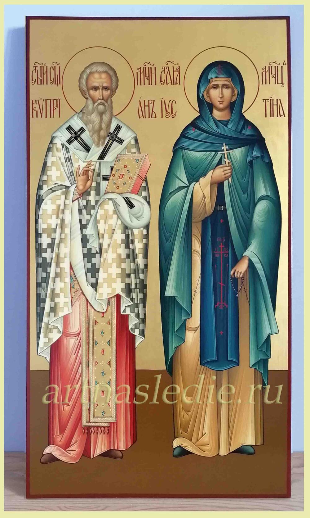 Икона Киприан и Иустина ( Устинья ) Арт.3240