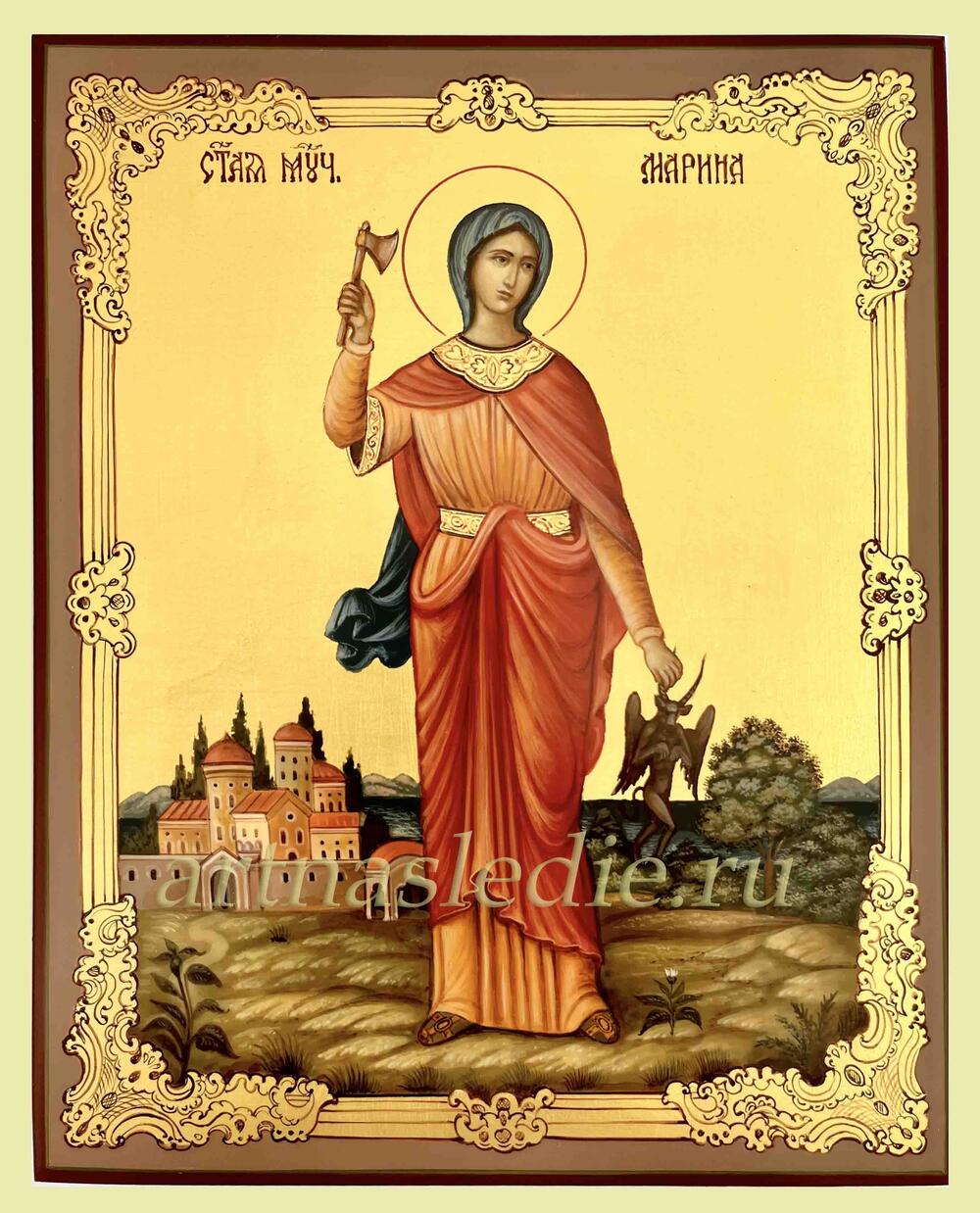 Икона Марина (Маргарита) Антиохийская Святая Великомученица Арт.4683