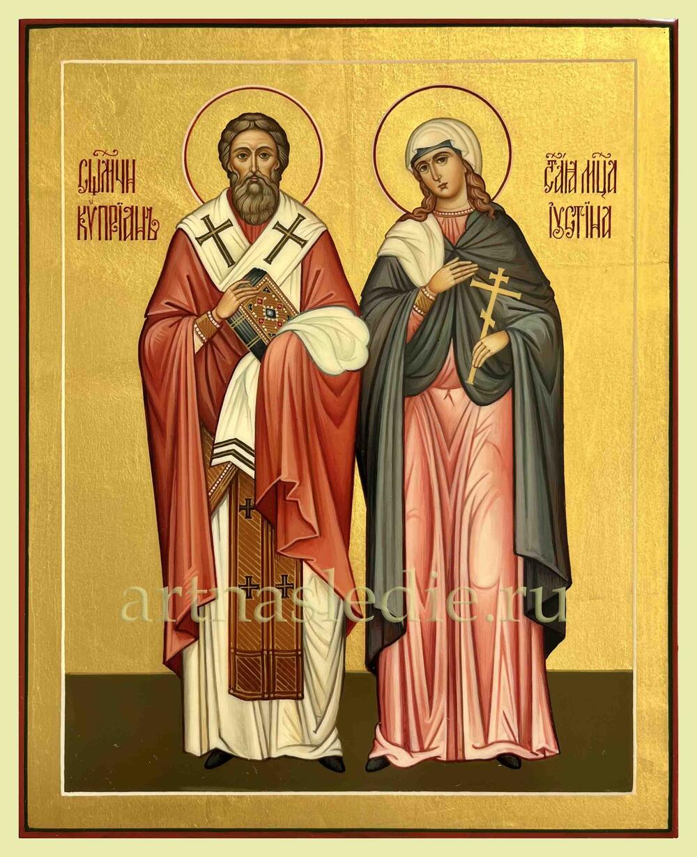 Икона Киприан и Иустина ( Устинья ) Арт.4680