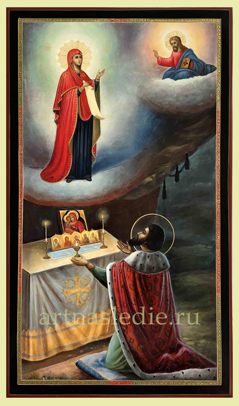 Икона Боголюбская Богородица и Князь Андрей Боголюбский Арт.4371