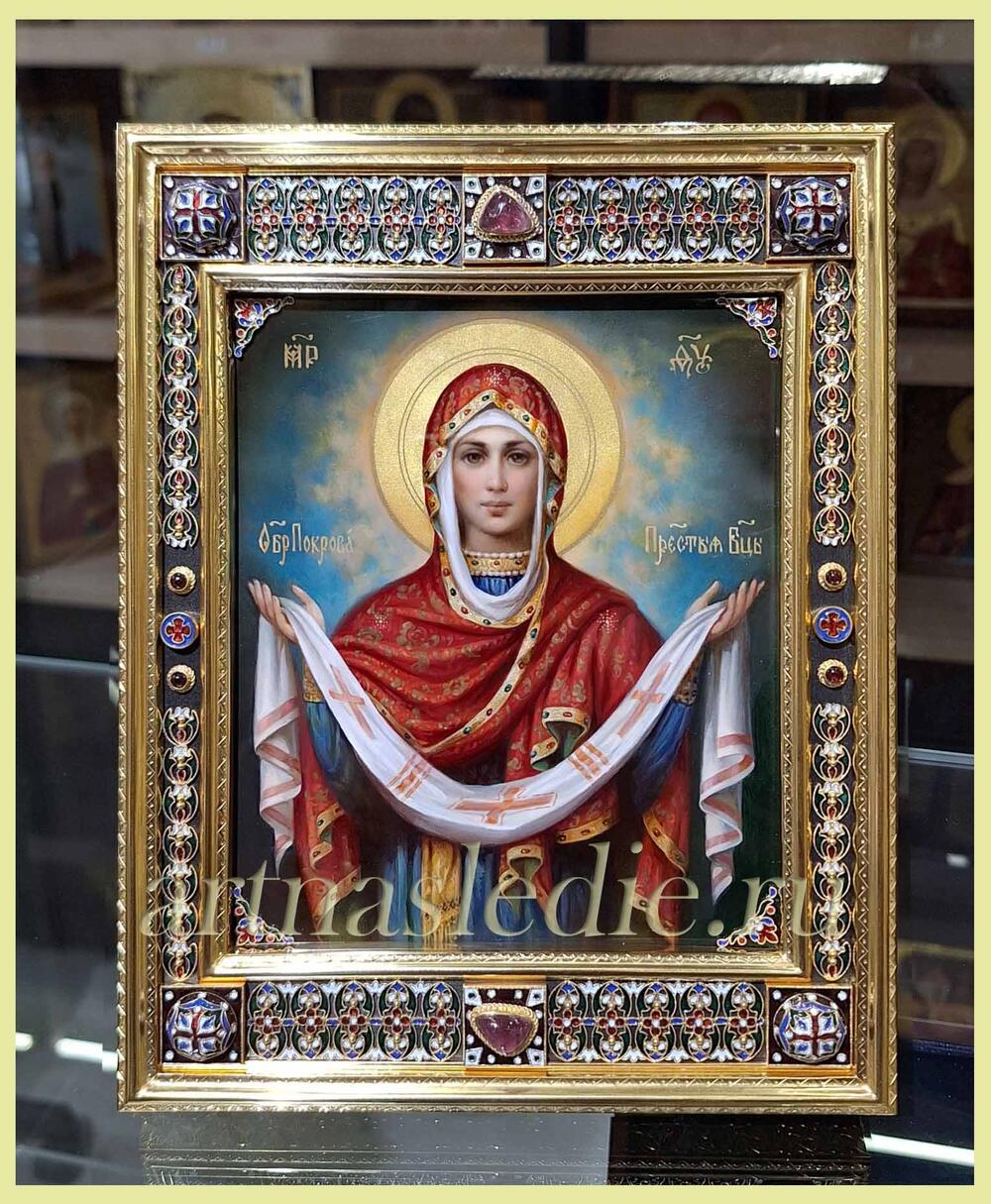 Икона Покров Пресвятой Богородицы, Арт. ю0038