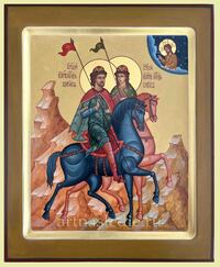 Икона Борис и Глеб Арт.2436