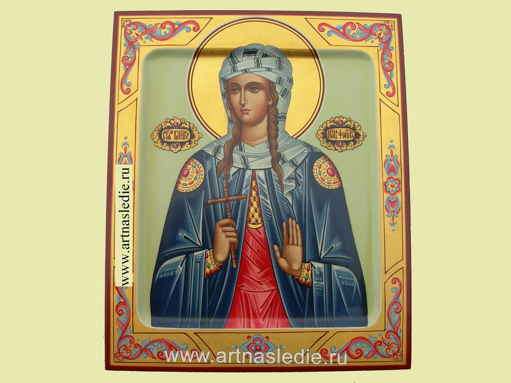 Икона Светлана - (Фотина) Святая Великомученица. Арт.0015