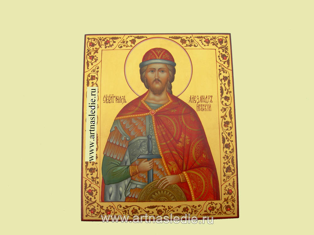 Икона Александр Невский Святой Благоверный Князь Арт.0046