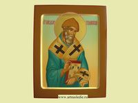 Икона Спиридон Тримифунтский Святитель. Арт.0230