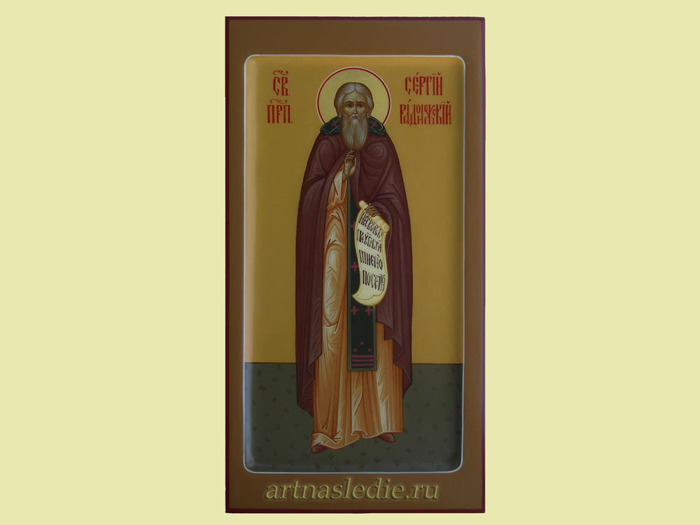Икона Сергий Радонежский святой преподобный Арт.0577