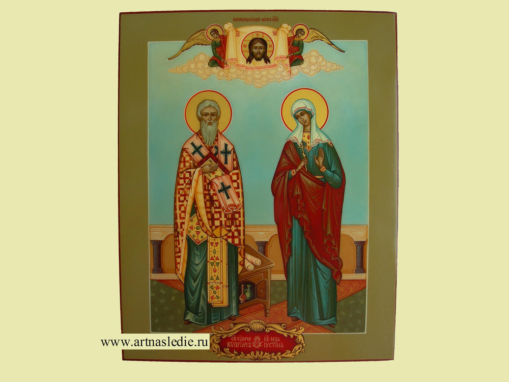 Икона Киприан и Устинья Святые Мученики Арт.0401.