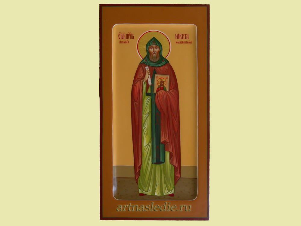 Икона Никита Константинопольский святой преподобный исповедник. Арт.0605