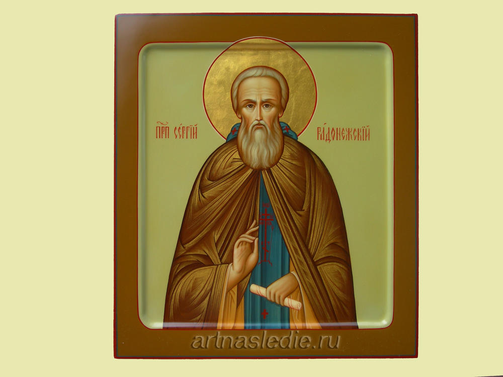 Икона Сергий Радонежский Святой Преподобный Арт.0477