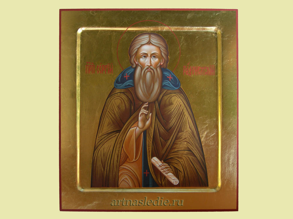 Икона Сергий Радонежский святой преподобный Арт.0639