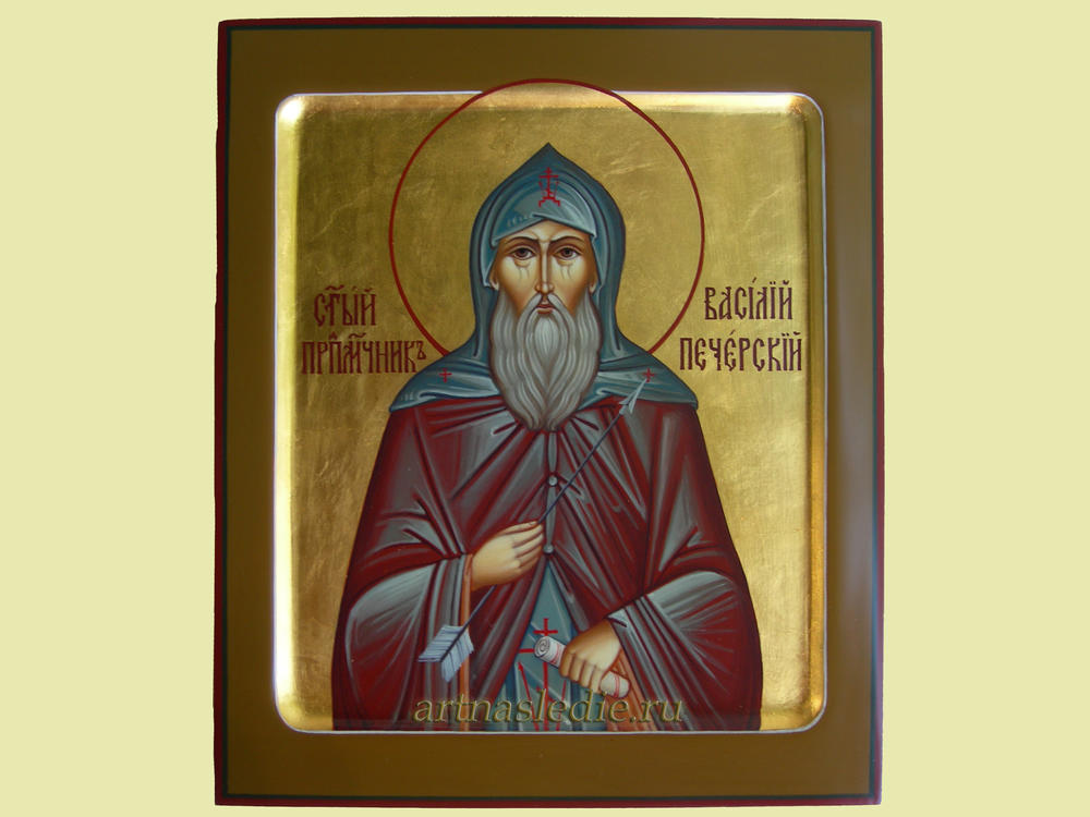 Икона Василий Печёрский Преподобномученик Арт.0775