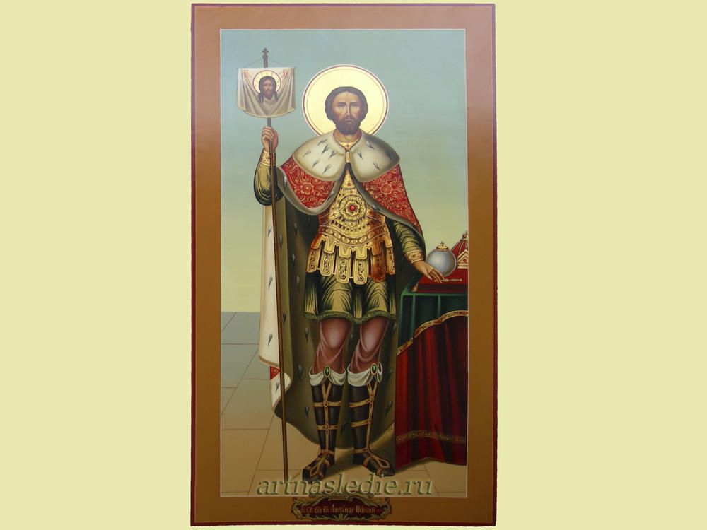 Икона Александр Невский святой благоверный князь Арт.0572